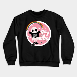 Gay and Emo Badge Crewneck Sweatshirt